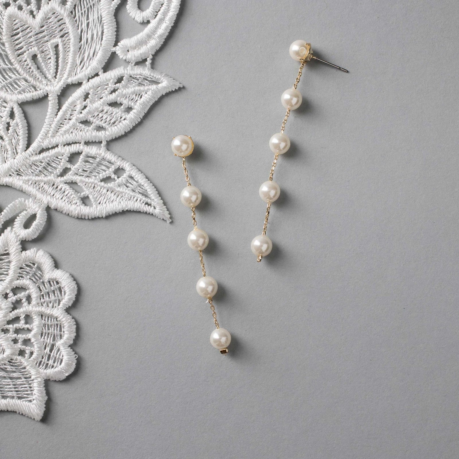 Minimalist Pearl Dangle Earrings - Earrings - Cassandra Lynne