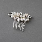 Mini Pearl and Rhinestone Crystal Hair Comb - Cassandra Lynne
