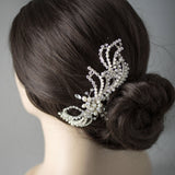 Modern Wave Pearl Wedding Clip - Hair Clips - Cassandra Lynne