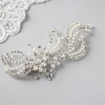 Modern Wave Pearl Wedding Clip - Hair Clips - Cassandra Lynne