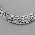 Multi Shape CZ Bib Style Wedding Necklace Set - Necklace Set - Cassandra Lynne