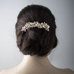 Narrow Gold Wedding Hair Comb - Hair Comb - Cassandra Lynne