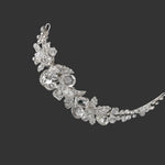 Narrow Silver Bling Bridal Hair Clip - Hair Clips - Cassandra Lynne