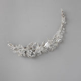 Narrow Silver Bling Bridal Hair Clip - Hair Clips - Cassandra Lynne