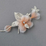 Ombre Pink and Ivory Wedding Hair Flower - Hair Clips - Cassandra Lynne