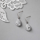 Pave Pear Drop Wedding Earrings - Earrings - Cassandra Lynne