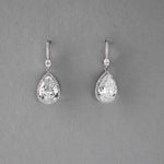 Pave Pear Drop Wedding Earrings - Earrings - Cassandra Lynne