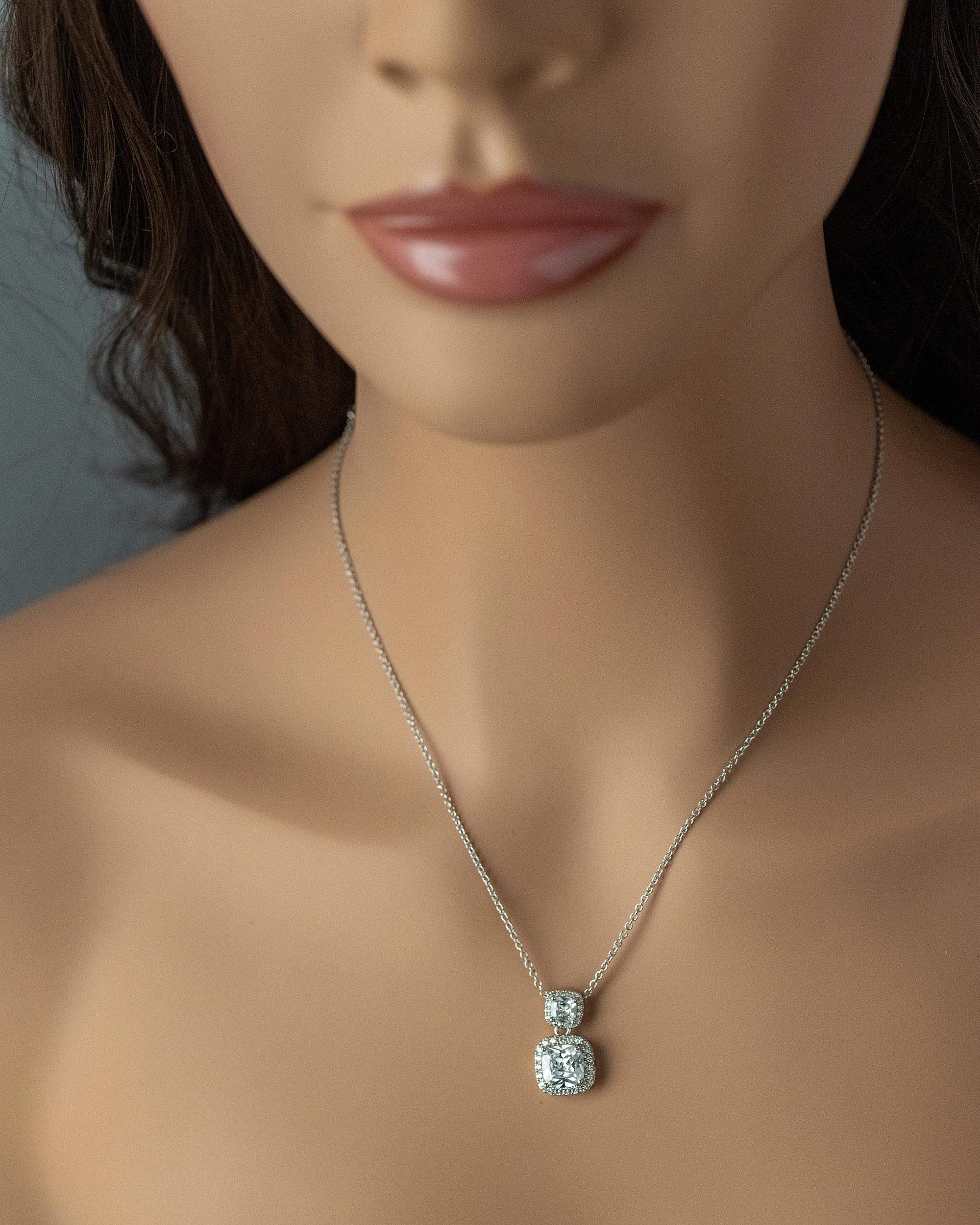 Princess Earrings and Pendant Necklace