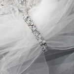 Pear Cut Cubic Zirconia Bridal Bracelet - Bracelet - Cassandra Lynne