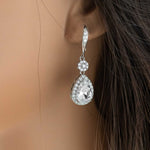 Pear Drop Hook Earrings and Pendant Necklace - Necklace Set - Cassandra Lynne