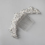 Pearl and Crystal Arched Wedding Comb - Hair Comb - Cassandra Lynne