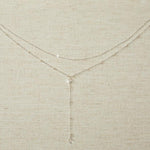 Pearl and Crystal Links Dress Jewelry - Back Necklace - Cassandra Lynne