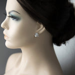 Pearl and CZ Cluster Stud Earrings - Earrings - Cassandra Lynne