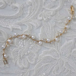 Pearl and CZ Leaves Bracelet - Bracelet - Cassandra Lynne