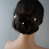 Pearl Bridal Hair Pins Set - Hair Pins - Cassandra Lynne
