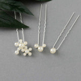 Pearl Bridal Hair Pins Set - Hair Pins - Cassandra Lynne