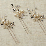 Pearl Cluster Hairpin for the Bride - Hair Pins - Cassandra Lynne