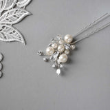 Pearl Cluster Hairpin for the Bride - Hair Pins - Cassandra Lynne