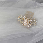 Pearl Cluster Wedding Hair Comb - Hair Comb - Cassandra Lynne