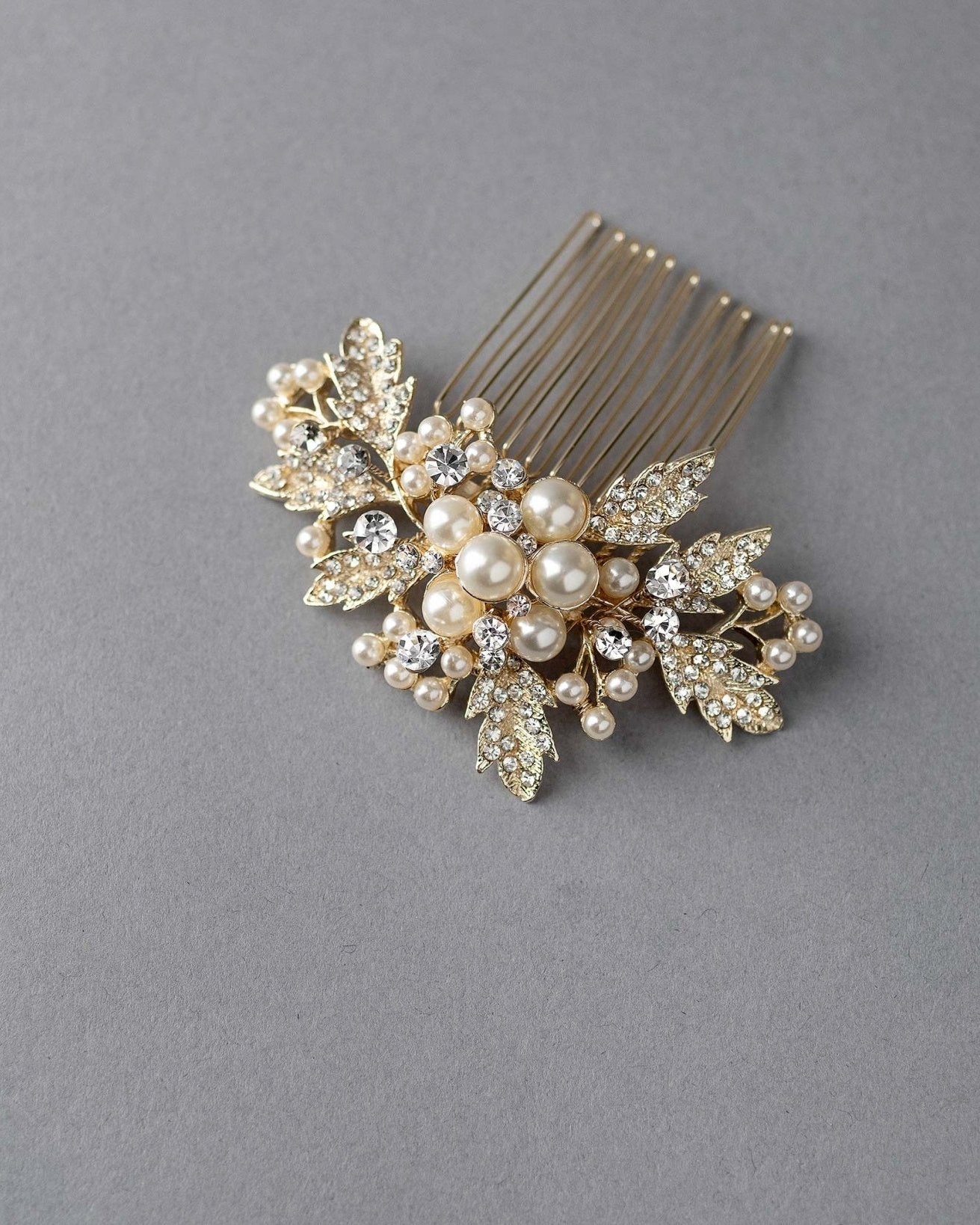 Pearl Cluster Wedding Hair Comb - Hair Comb - Cassandra Lynne
