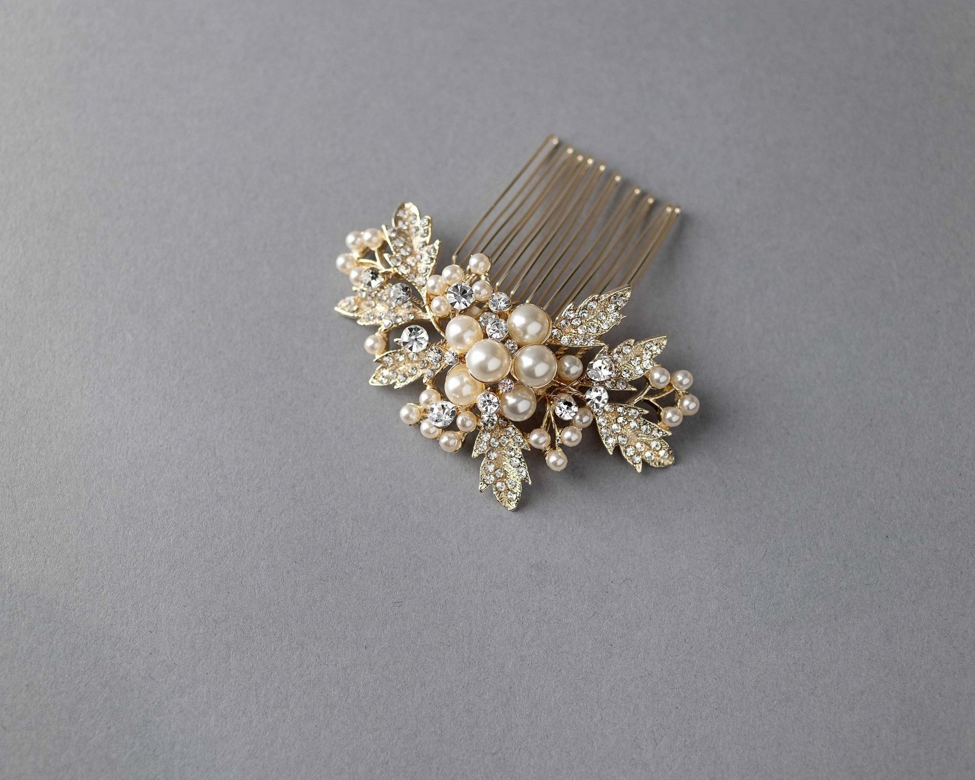 Pearl Cluster Wedding Hair Comb - Hair Comb - Cassandra Lynne