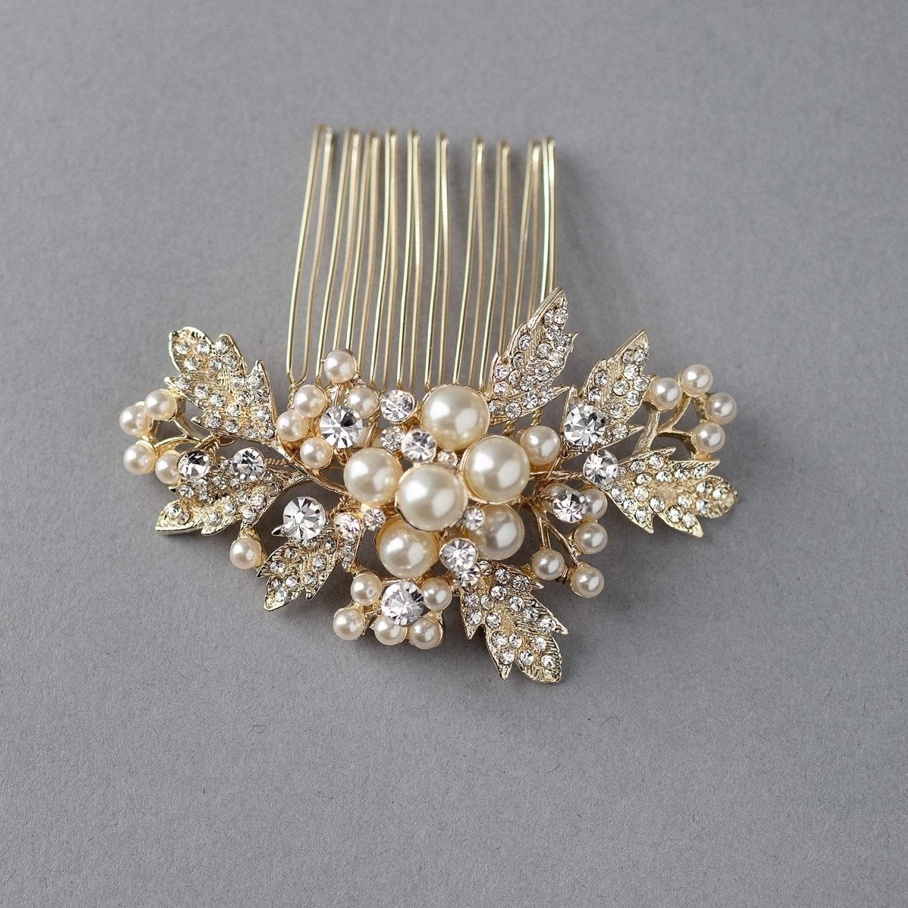 Pearl Cluster Wedding Hair Comb - Hair Comb - Cassandra Lynne