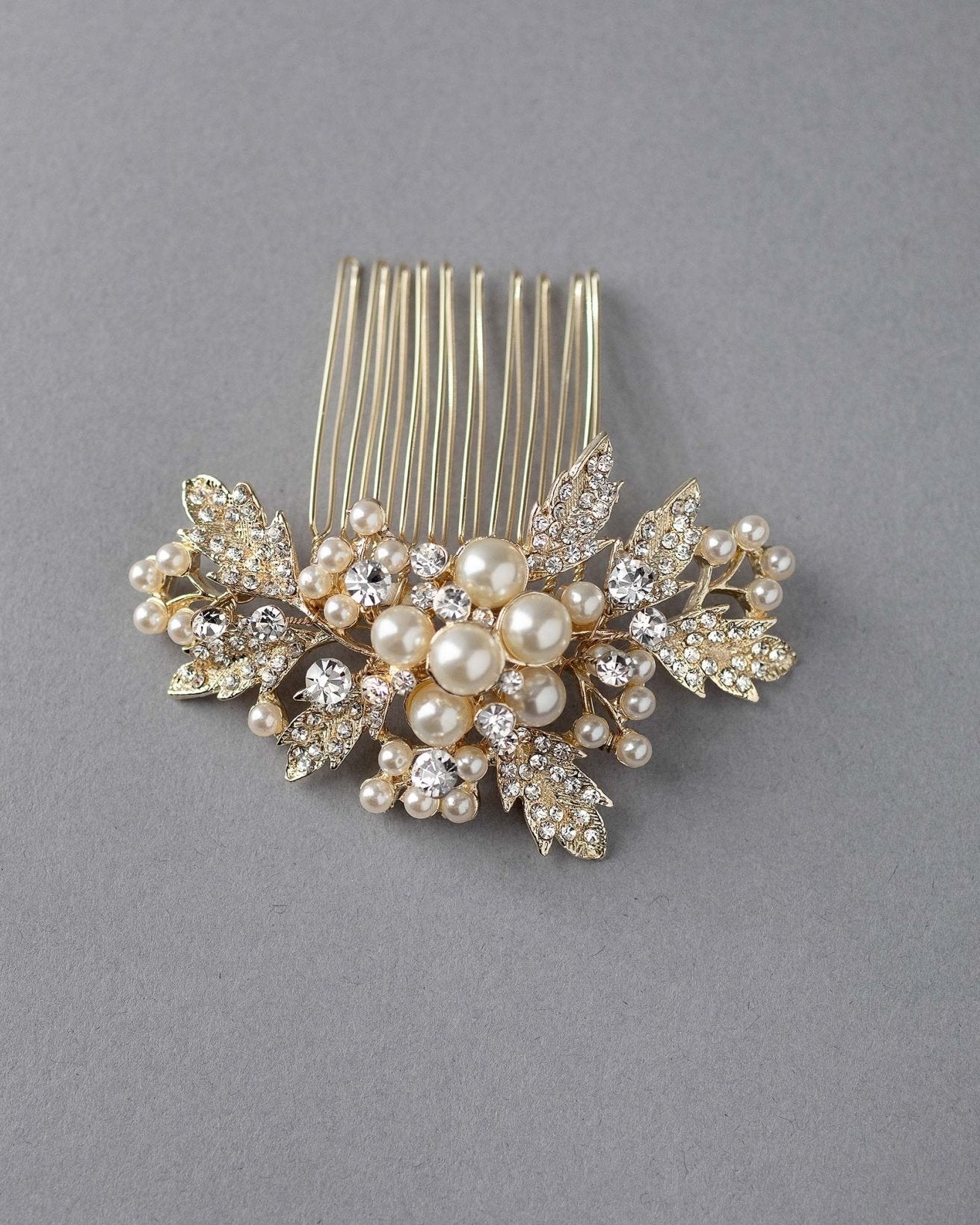 Pearl Cluster Wedding Hair Comb - Hair Comb - Cassandra Lynne