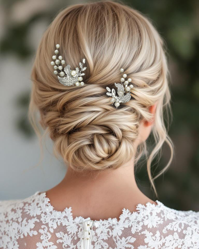 Pearl bridal hair pins