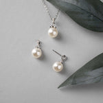 Pearl Pendant Necklace and Earrings Set - Necklace Set - Cassandra Lynne