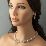 Scrolling Vines and Pearls Bridal Necklace Set - Cassandra Lynne