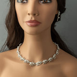Scrolling Vines and Pearls Bridal Necklace Set - Cassandra Lynne