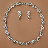 Scrolling Vines and Pearls Bridal Necklace Set - Cassandra Lynne