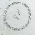 Scrolling Vines and Pearls Bridal Necklace Set - Cassandra Lynne
