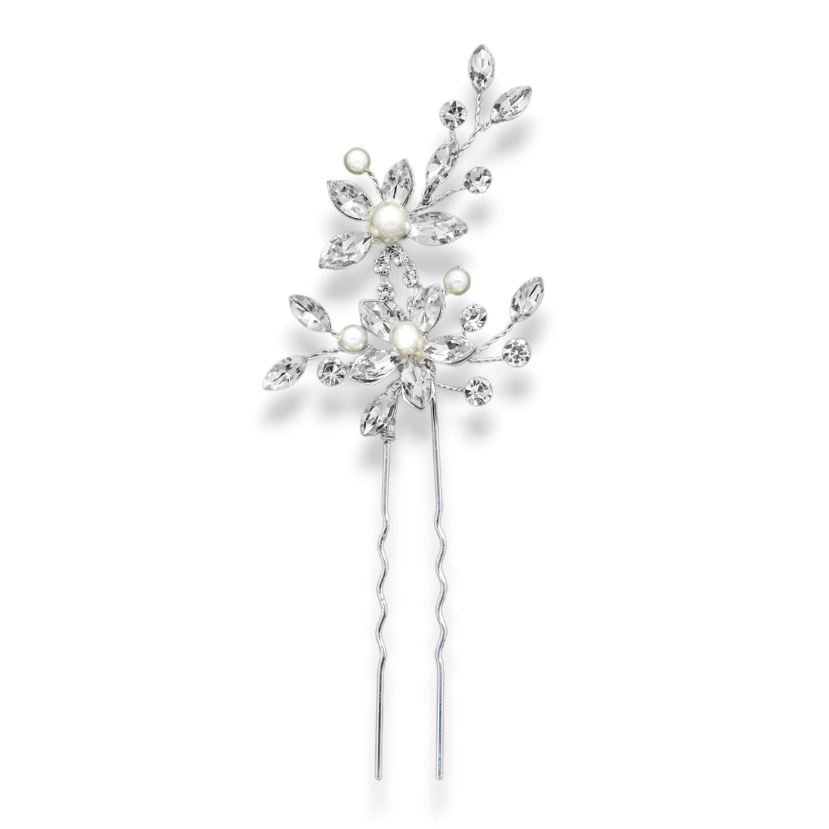 Marquise Petal Flower Bridal Hair Pin - Cassandra Lynne
