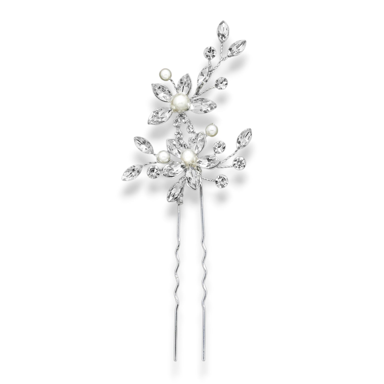 Marquise Petal Flower Bridal Hair Pin