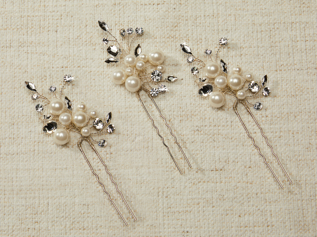 Pearl Cluster Hairpin for the Bride