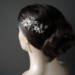 Pearled Porcelain Flower Hair Clip - Hair Clips - Cassandra Lynne