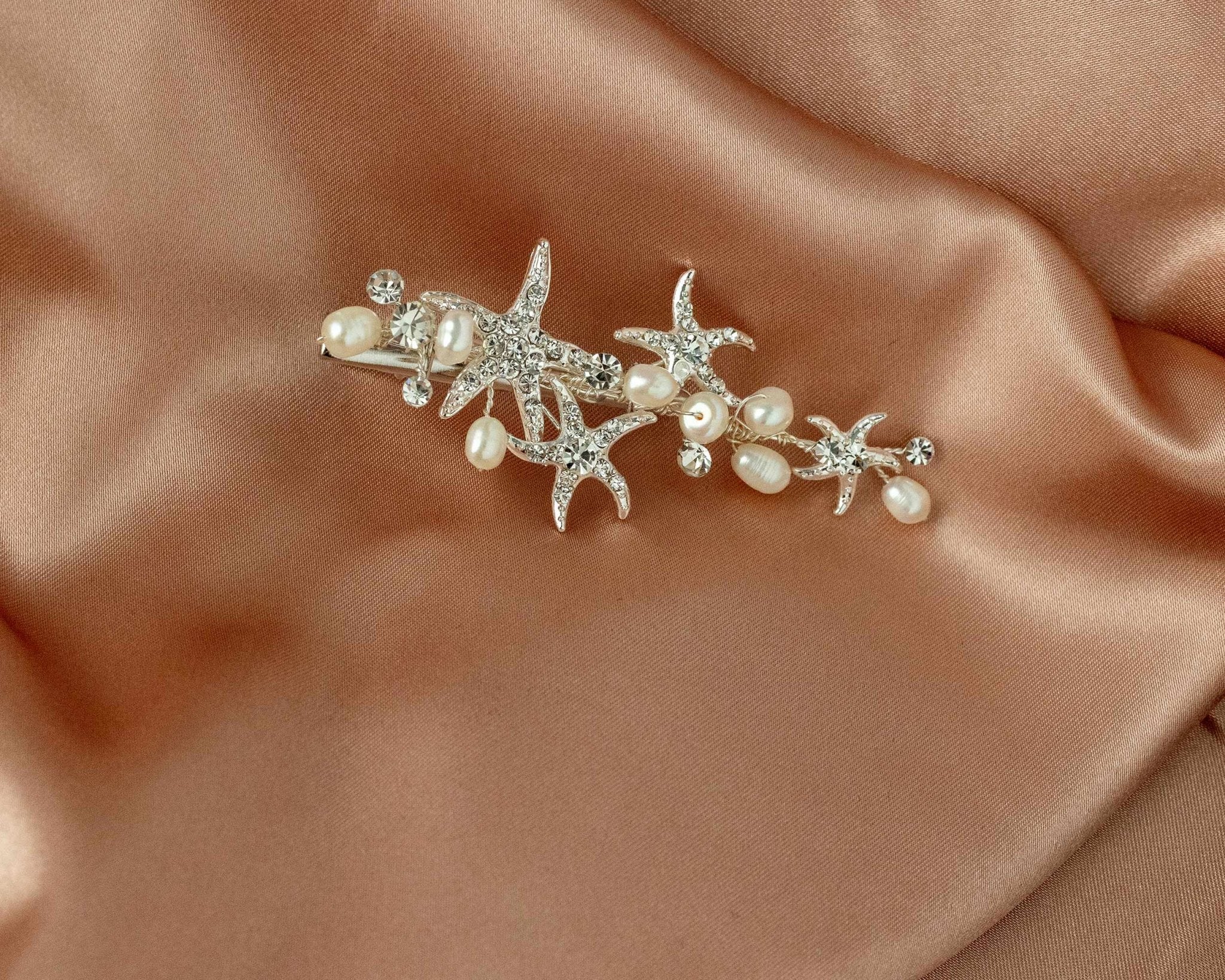 Petite Beach Bride Hair Clip - Hair Clips - Cassandra Lynne