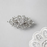 Petite Bridal Hair Clip in Antique Silver - Hair Clips - Cassandra Lynne