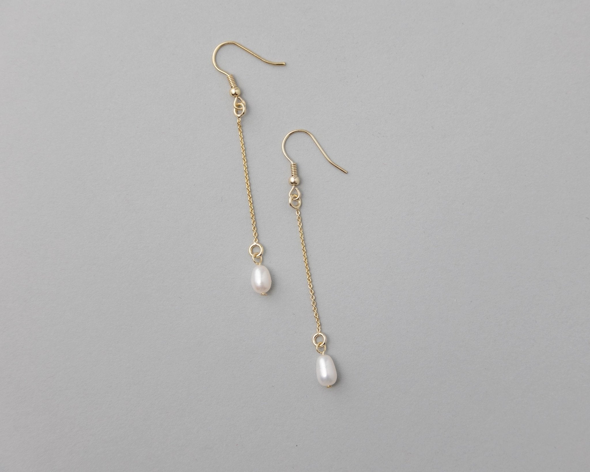 Petite Cultured Pearl Dangle Earrings - Necklace Set - Cassandra Lynne