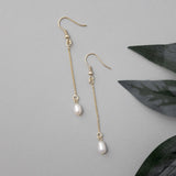 Petite Cultured Pearl Dangle Earrings - Necklace Set - Cassandra Lynne