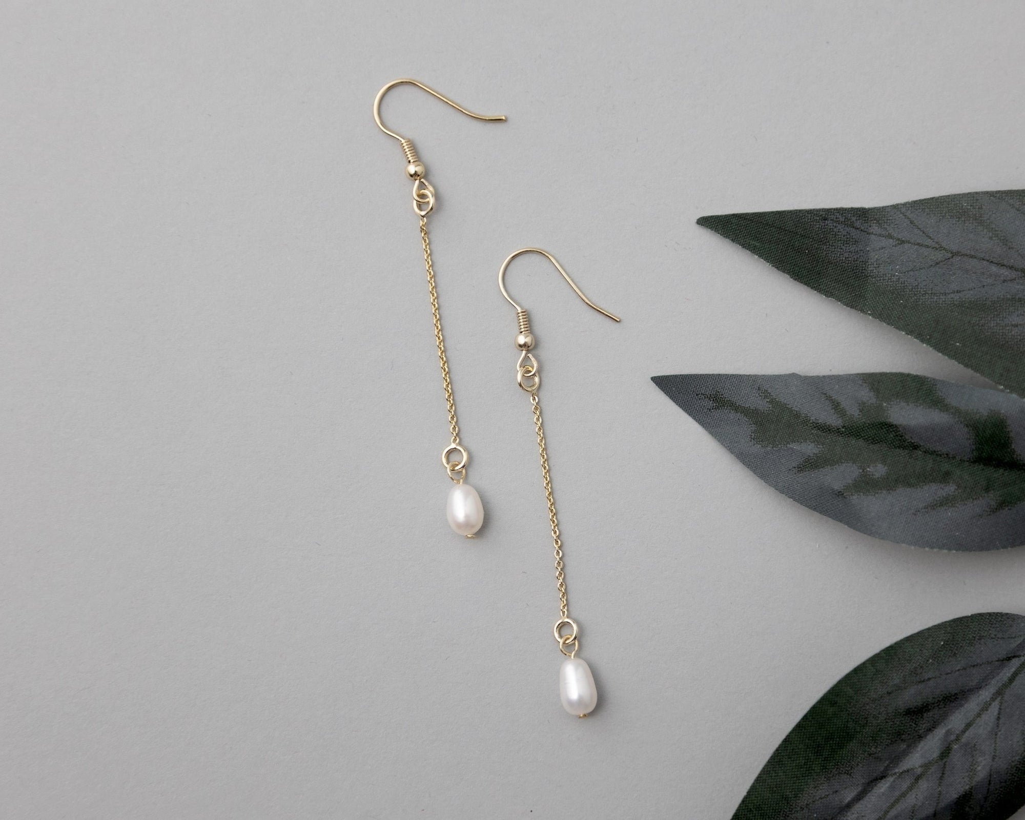 Petite Cultured Pearl Dangle Earrings - Necklace Set - Cassandra Lynne