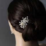 Petite Pearl Wedding Hair Clip with Crystals - Hair Clips - Cassandra Lynne