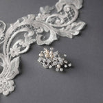 Petite Pearl Wedding Hair Clip with Crystals - Hair Clips - Cassandra Lynne