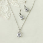 Bridesmaid Pendant Set of Brilliant Round Drops