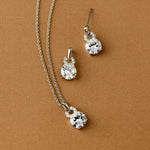 Bridesmaid Pendant Set of Brilliant Round Drops