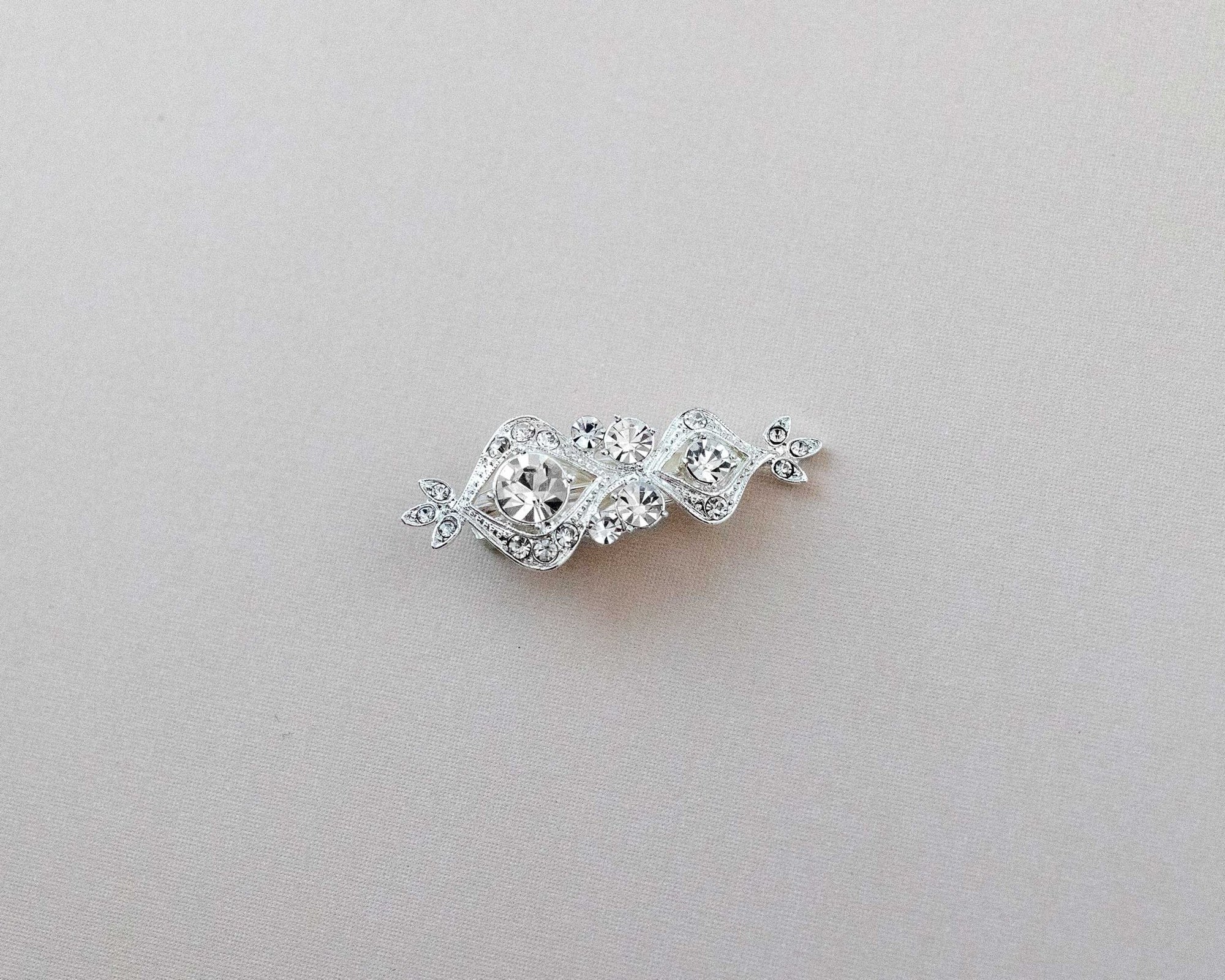 Petite Silver Wedding Hair Clip - Hair Clips - Cassandra Lynne