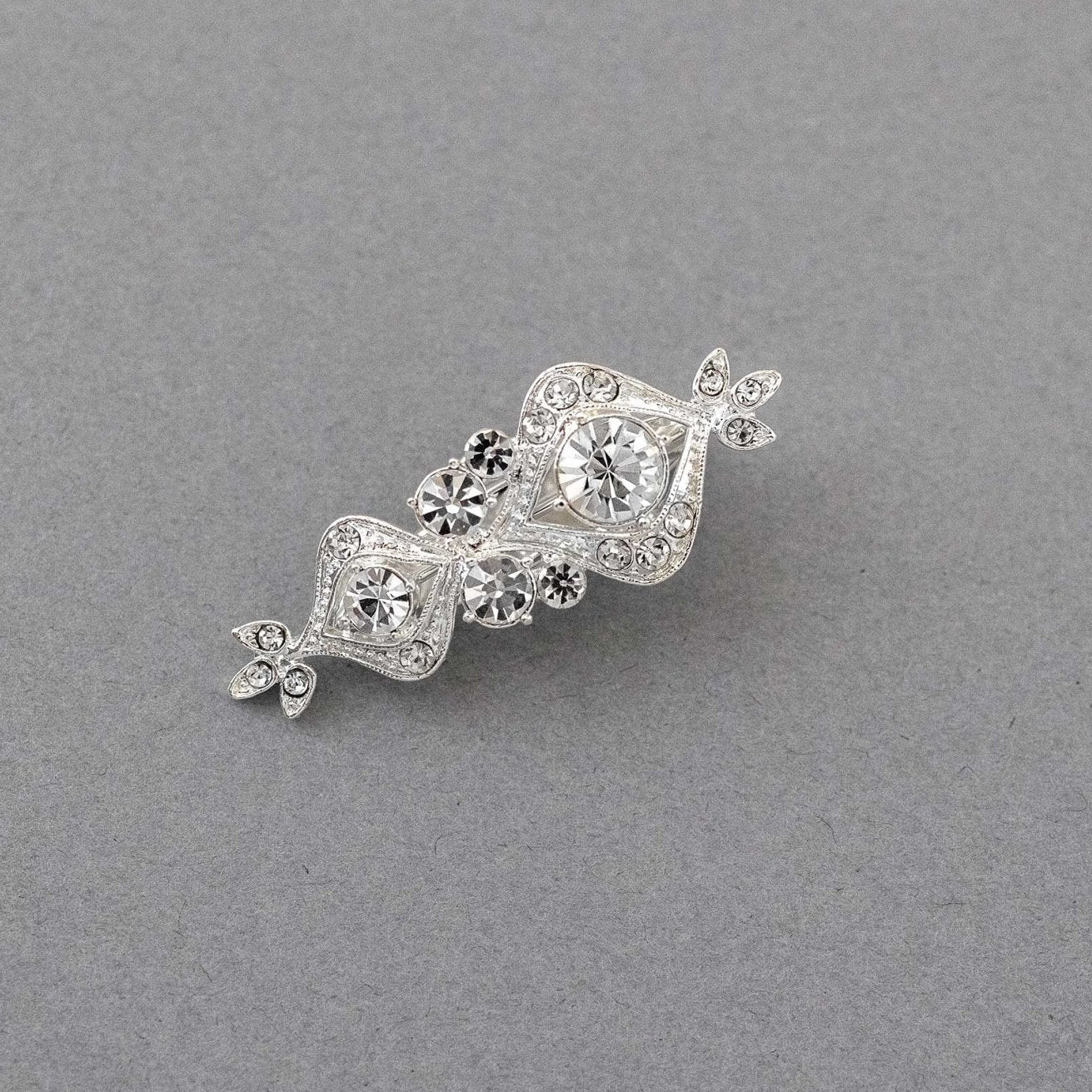 Petite Silver Wedding Hair Clip - Hair Clips - Cassandra Lynne