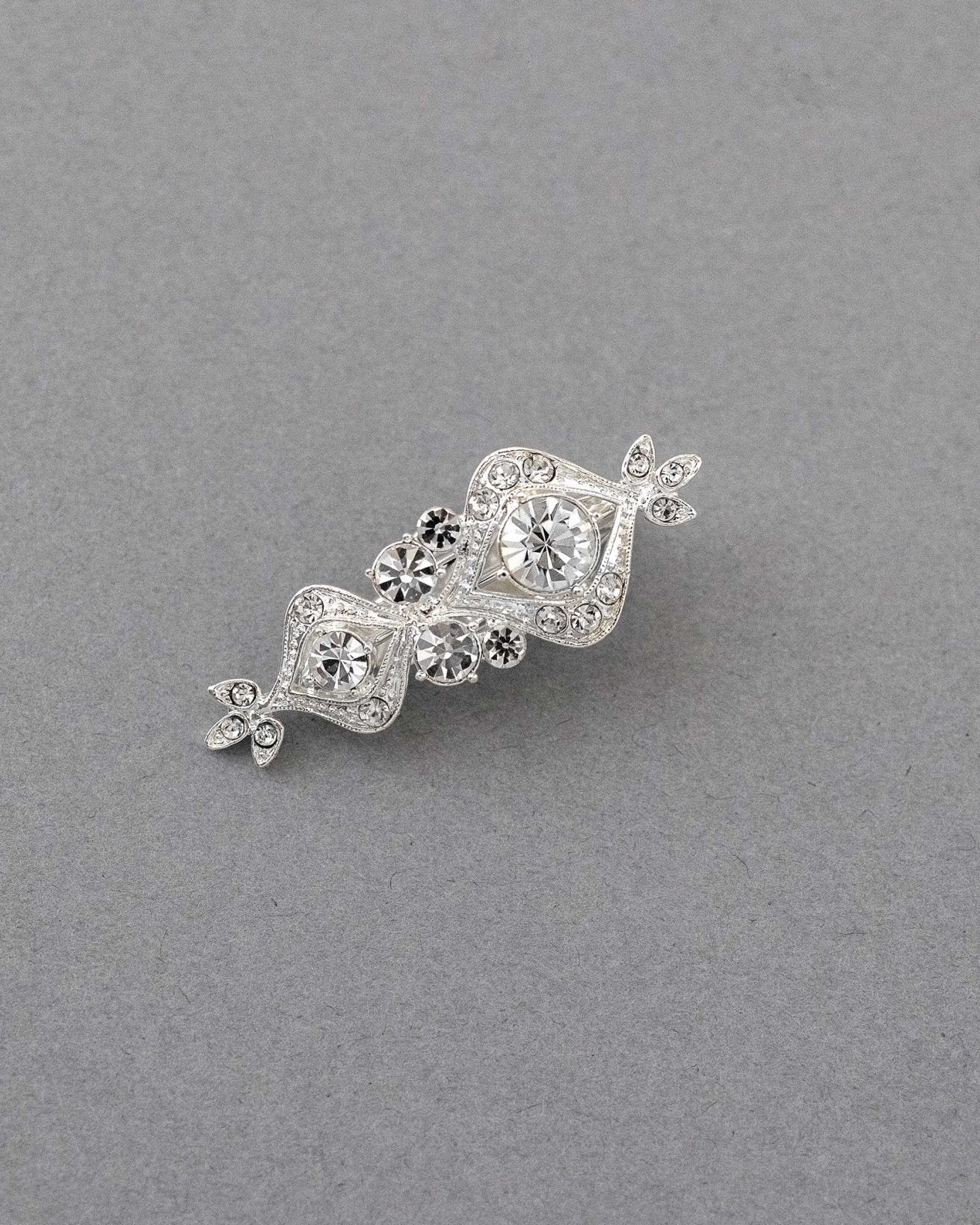Petite Silver Wedding Hair Clip - Hair Clips - Cassandra Lynne