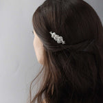 Petite Silver Wedding Hair Clip - Hair Clips - Cassandra Lynne